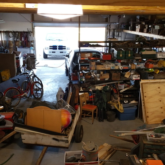 Organized Garage with Tools, Bicycles, and Storage Shelves - twildt from Ft. Worth, Texas