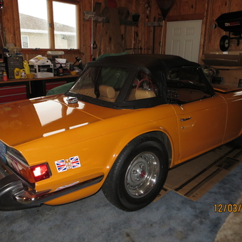 Classic Yellow Convertible and Organized Garage Tools - Terry from Kewaunee, WI