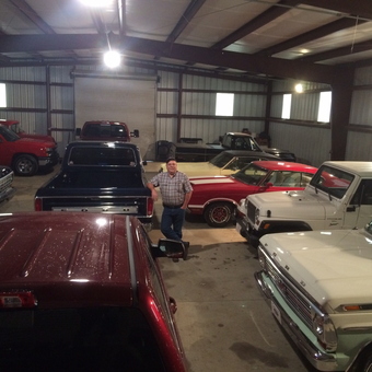 Classic Trucks and Cars in Spacious Metal Garage - Bryan from Spiro, Ok