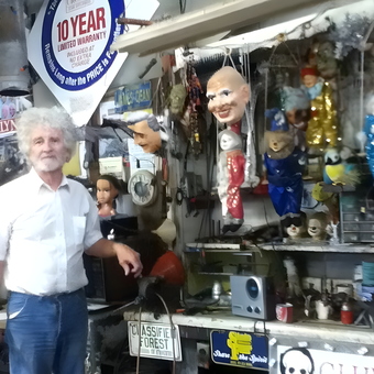 Unique Garage Decor and Collectibles Display - Don from Marion, IN