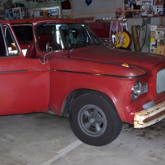 Classic Red Truck and Garage Wall Decor - Don from Marion, IN