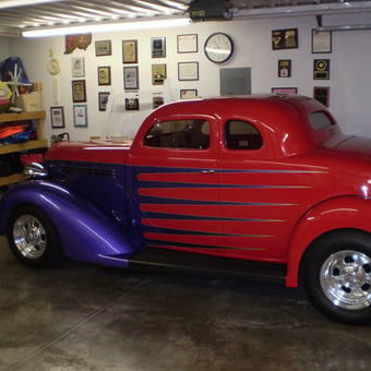 Classic Hot Rod and Organized Garage Wall Display - Bob from Marion, IN