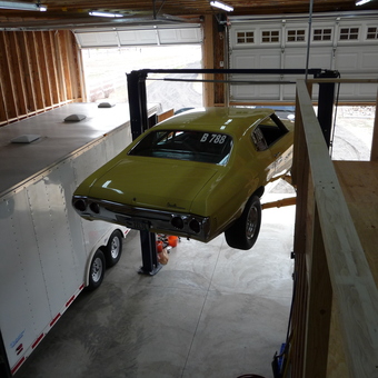 Classic Car on Lift with Enclosed Trailer - LEADFOOT MIKE from Brighton, Colorado