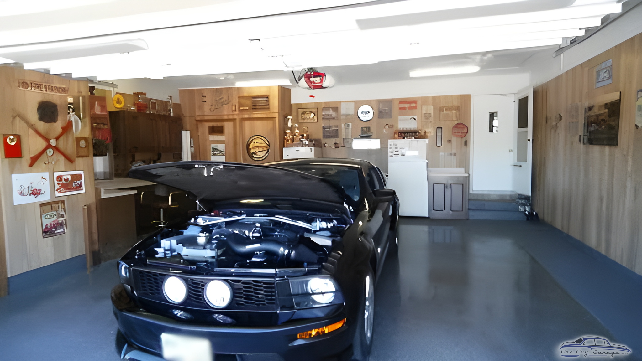 Classic Car Garage with Wall Decor and Cabinets - Dan from Coldwater, OH