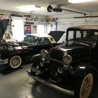 Classic Cars and Organized Tool Wall - Hub's Garage from Lebanon, VA