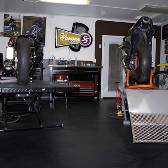 Motorcycle Garage with Lifts and Tool Storage - Cortney from Elko, NV