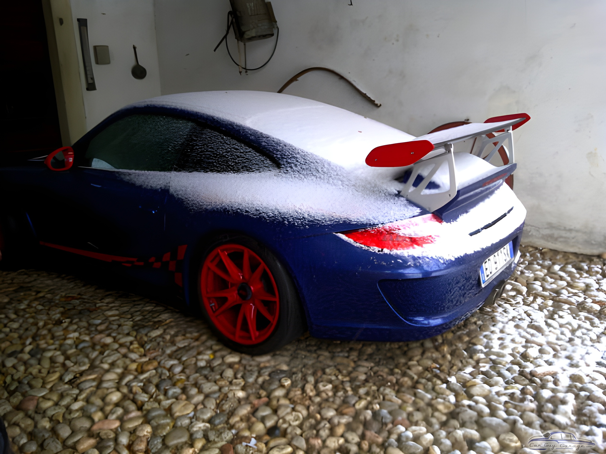 Snow Covered Sports Car in Cobblestone Garage - Verona IT400yrold from Bethesda, MD
