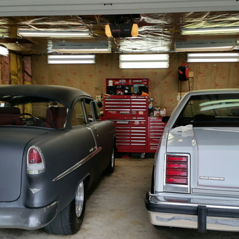 Classic Cars, Tool Chest, and Garage Lighting - Jim's Garage from Elizabethtown, PA