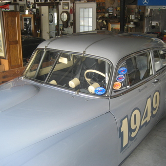 Classic 1949 Race Car in Decorated Garage - Rocket Doc from Paso Robles, Ca.