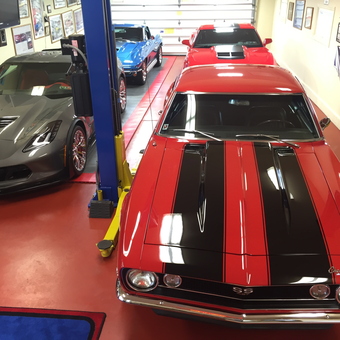 Classic and Modern Muscle Cars in Polished Garage - Timothy from East Petersburg, Pa.