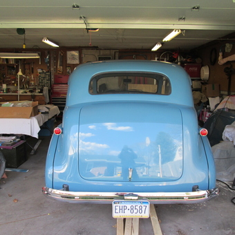 Classic Blue Car and Workshop Tools in Garage - Feef from Harrisburg, PA