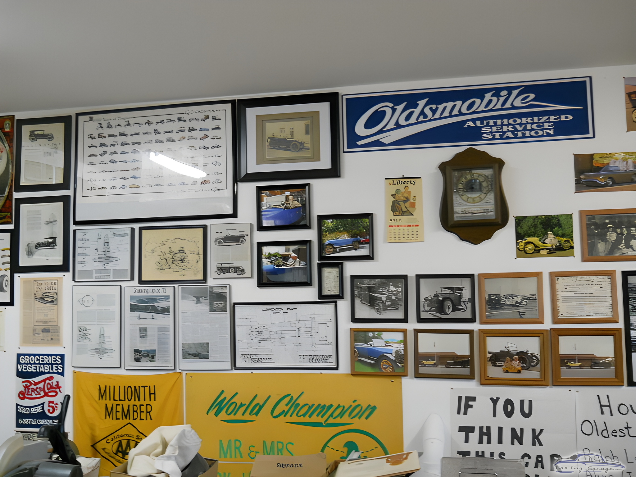 Vintage Car Wall Decor and Oldsmobile Sign - oldcarguy from Chaseburg, WI