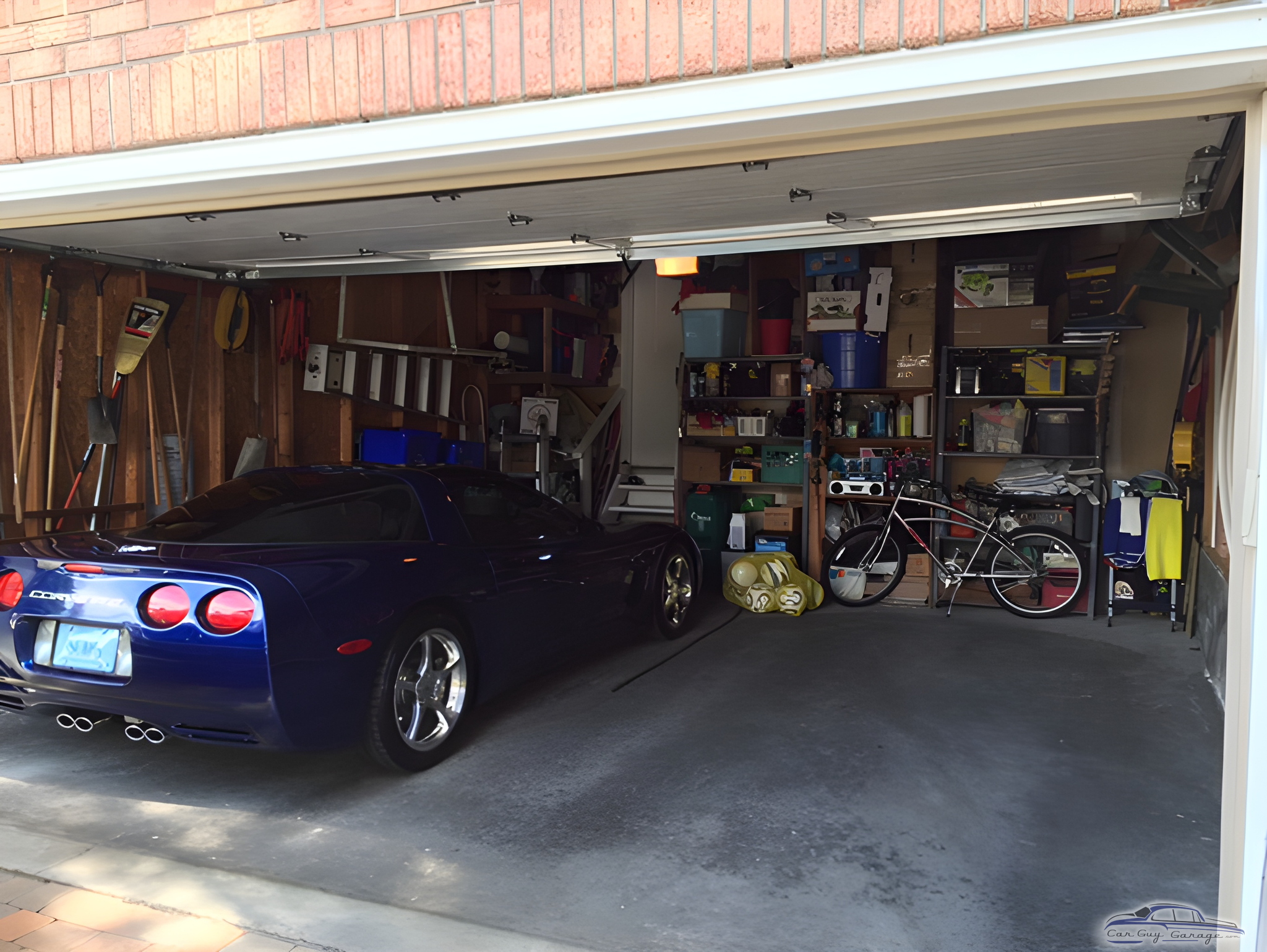 Organized Garage with Corvette, Shelving, and Tools - Scap from Nepean, ON