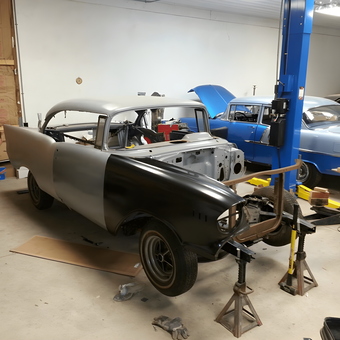 Classic car restoration with lifts and tools - John from Loveland, Ohio