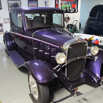 Classic Purple Hot Rod in Organized Garage - Chris from Harrisburg, PA