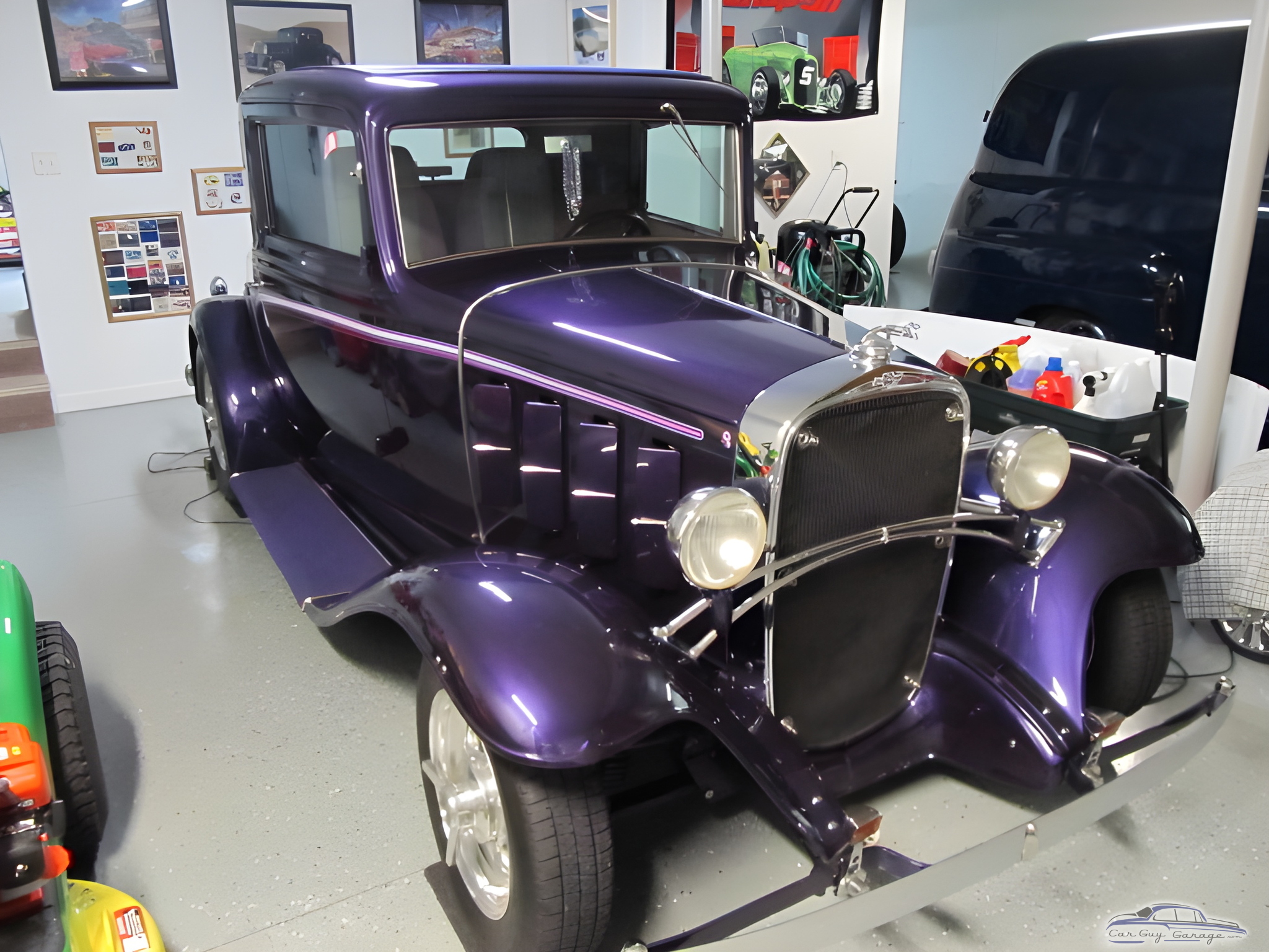 Classic Purple Hot Rod in Organized Garage - Chris from Harrisburg, PA