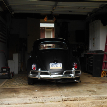 Classic Car in Organized Garage with Tools and Ladder - Charlie from Kenhorst, Pa.