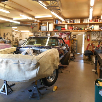 Classic Car Restoration Garage with Tools and Lighting - Dennis Blackstone from Boise, Idaho