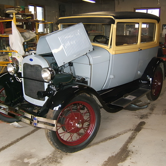 Classic Car Restoration Garage with Tools and Shelving - Neil from Westby, Wisconsin