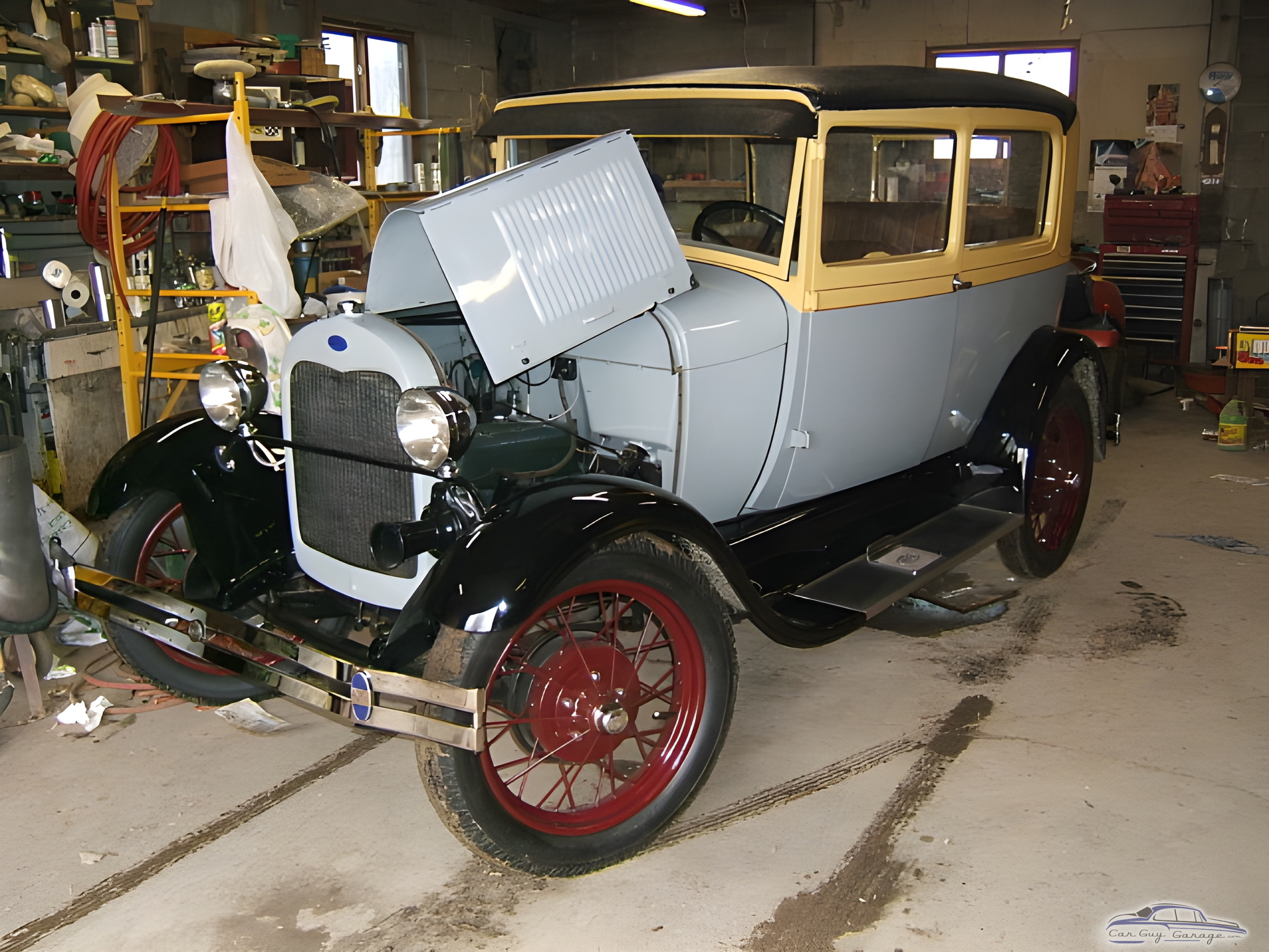 Classic Car Restoration Garage with Tools and Shelving - Neil from Westby, Wisconsin