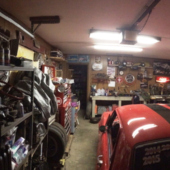 Classic Car Garage with Tool Storage and Wall Decor - Craig from Russellville, Kentucky