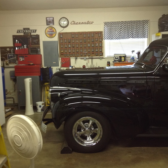 Classic Car Garage with Chevrolet Decor and Tools - Brent from Harrah, Ok