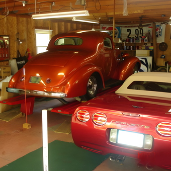 Classic Car Garage with Lift and Storage Cabinets - FASTCAT from Sidney, Ohio