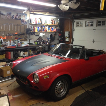 Classic Car in Organized Garage with Tools and Shelving - James from Upland, CA