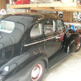 Classic black car and organized garage workspace - james mckinley from Apple Valley, Minnesota
