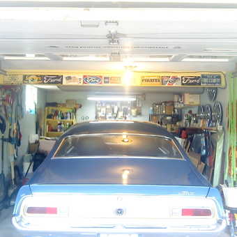 Classic Car, Ford Signs, and Organized Tools Garage - Jr from Pittsburgh, Pennsylvania