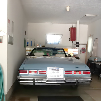 Classic Car Garage with Trophies and Wall Signs - Alan from Mentor, OH