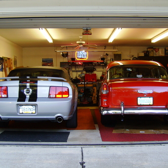Classic and Modern Cars in Well-Equipped Garage - Douglas from Mentor, Ohio
