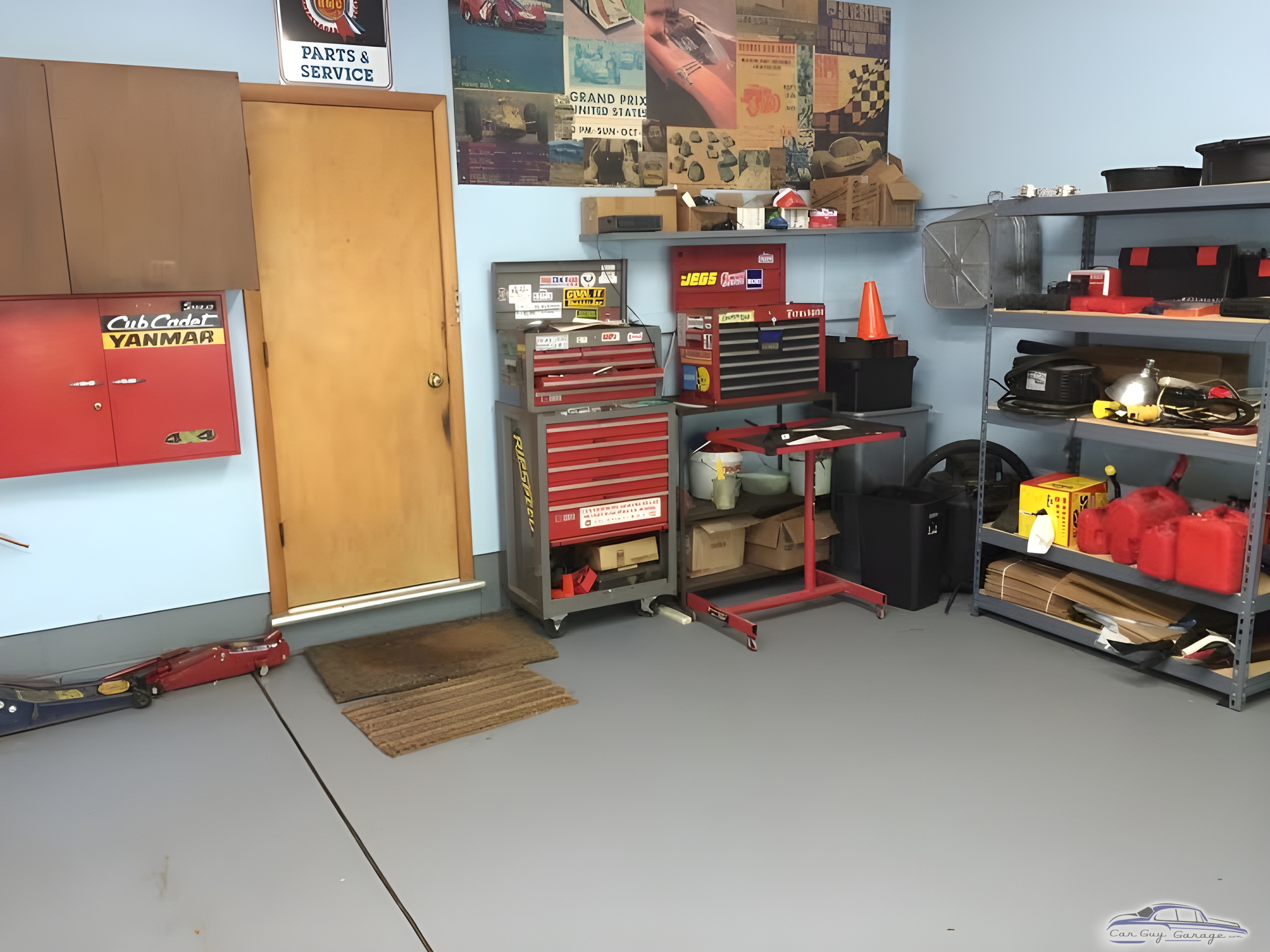 Organized garage with tool chests and storage racks - Charles Pervo from Avon Lake, Ohio