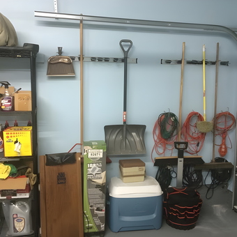 Organized Garage with Storage Shelves and Tools - Charles Pervo from Avon Lake, Ohio