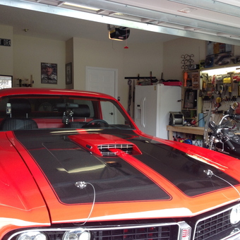 Classic Red Muscle Car and Organized Garage Tools - Jimbo from Orange Park, Fl