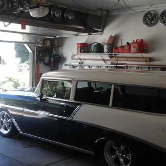 Classic Chevy Wagon in Organized Garage - Ken Ican from Eastlake, Ohio