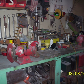 Workbench with Grinder, Drill Press, and Tools - trk006 from Estacada, OR