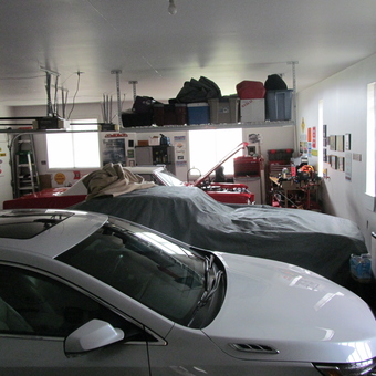 Organized Garage with Cars, Storage, and Toolboxes - Cruzdis from Bruce Township, Michigan