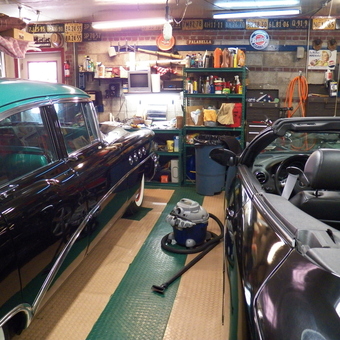 Classic and Modern Cars in Organized Garage - Paul from Garden City, NY
