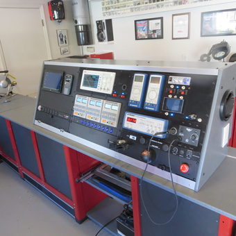 Custom garage workbench with electronic testing station - CB's Garage from Manteca, CA
