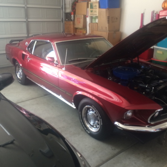 Classic Red Mustang in Organized Garage - JIMMIE from BULLHEAD CITY, AZ