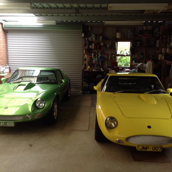 Classic Sports Cars in Organized Garage - John from Boronia, Victoria, Australia