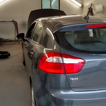 Well-lit garage with car and repair tools - Gary from Richland Center, WI