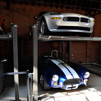 Classic Cars on Double Car Lift in Brick Garage - Klay from Gardendale, AL