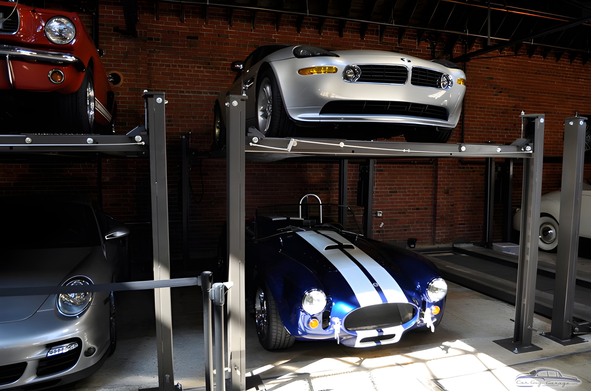 Classic Cars on Double Car Lift in Brick Garage - Klay from Gardendale, AL