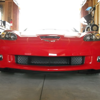 Red Corvette in Organized Garage with Tools - Richard from Detroit, MI