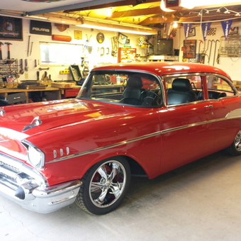 Classic Car Garage with Tools and Wall Decor - Steve from Andover, mn