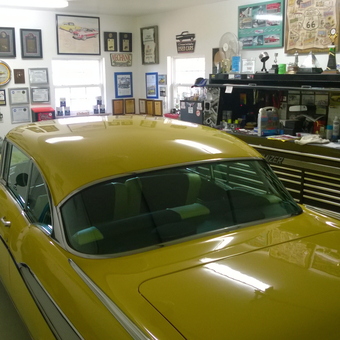 Classic Car Garage with Wall Art and Tool Storage - Rick & Nancy from Panama City, FL