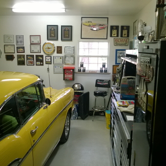Classic Car Garage with Trophies and Wall Decor - Rick & Nancy from Panama City, FL