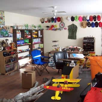 Garage with Diecast Cars, Model Planes, and Collectibles - Big Ben's Auto Parts from Farmington, New Mexico
